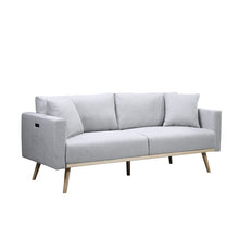 Load image into Gallery viewer, Easton - Fabric Sofa With USB Charging Ports Pockets And Pillows