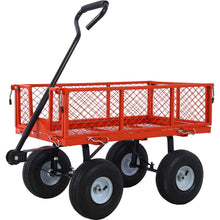 Load image into Gallery viewer, Heavy Duty Steel Garden Cart With Sides