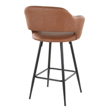 Load image into Gallery viewer, Margarite - Contemporary Fixed Height Counter Stool With Square Footrest (Set of 2)