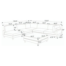 Load image into Gallery viewer, Modern Modular Sectional With Adjustable Back Support