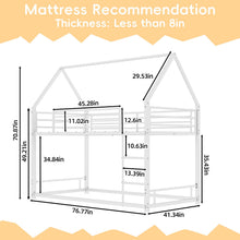 Load image into Gallery viewer, Bunk Bed With Safety Guardrails, No Box Spring Needed