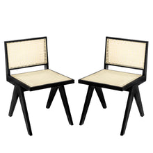 Load image into Gallery viewer, Chandigarh Dining Room Chairs With Natural Rattan (Set of 2)