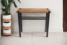 Load image into Gallery viewer, Solid Wood Distressed Console Table With Storage (Set of 2) - Brown And Black