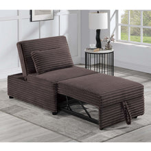 Load image into Gallery viewer, Sleeper Sofa Chair With Plush Cushion And Pull Out Bed Convertible Couch With Matching Pillow - Chocolate