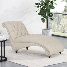 Load image into Gallery viewer, Chaise Lounge With Button Tufted Diamon Stitch