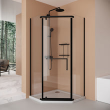Load image into Gallery viewer, Frameless Neo Angle Shower Door WithTempered Glass