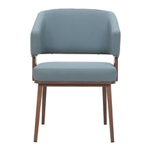 Load image into Gallery viewer, Upholstered Faux Leather Open Back Dining Arm Chairs (Set of 2) - Brown / Gray