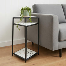 Load image into Gallery viewer, Pedestal End Table - Black / White