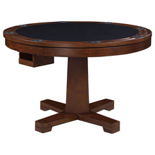 Load image into Gallery viewer, Calloway - Round Game Table With Pedestal Base - Dark Brown