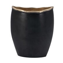 Load image into Gallery viewer, Oval Table Vase (565459) - Black / Gold