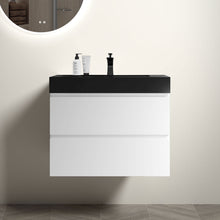 Load image into Gallery viewer, Alice - Bathroom Vanity With Large Storage, Sink Wall Mounted Floating Bathroom Vanity For Modern Bathroom, One-Piece Sink Basin Without Drain And Faucet
