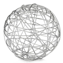 Load image into Gallery viewer, Decorative Orb Tabletop Sculpture - Silver