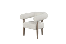 Load image into Gallery viewer, 29" Fabric And Wood Arm Chair - Off White / Ash