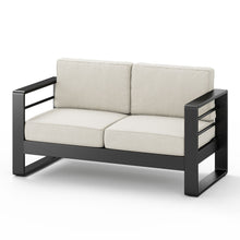 Load image into Gallery viewer, Maya Bay - Loveseat - Black / Beige