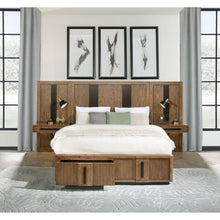 Load image into Gallery viewer, Moraga - Wall Panel Storage Bed With Nightstand Panels