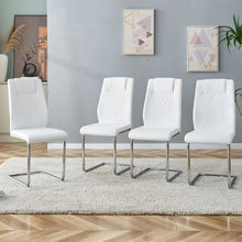 Load image into Gallery viewer, Modern Dining Chairs With Padded Seat, Metal Legs