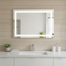 Load image into Gallery viewer, 24" Frameless Lighted Bathroom Vanity Mirror - Clear
