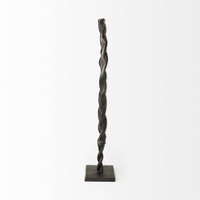 Load image into Gallery viewer, Round Braided Tabletop Sculpture (392413) - Black