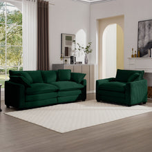 Load image into Gallery viewer, Elegant Oversized Sectional Sofa Set With Deep Seats And Flexible Layout