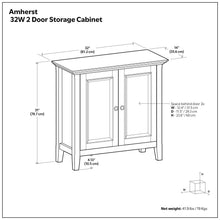 Load image into Gallery viewer, Amherst - Handcrafted Low Storage Cabinet