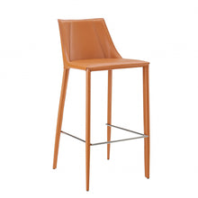 Load image into Gallery viewer, Steel Low Back Bar Height Bar Chair - Terra Cotta