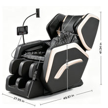 Load image into Gallery viewer, Zero Gravity Massage Chair Recliner With 10 Massage Heads And Full Body Air Pressure - Black