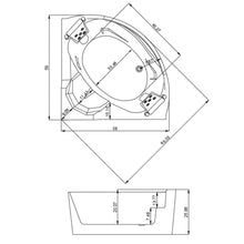 Load image into Gallery viewer, Xavier - Double Corner Massage Bathtub, Equipped With Gfci Plug And Ul Certified Water Pump, Upc Certified Drain - Milk White