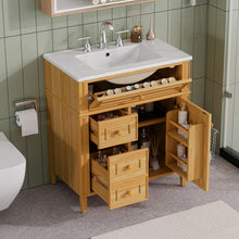 Load image into Gallery viewer, Bathroom Vanity With Flip Out Drawer, 2 Soft-Close Drawers