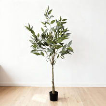 Load image into Gallery viewer, 5Ft Realistic Artificial Eucalyptus Tree In Pot With Lush Leaves For Home Office Decor - Green Leaves