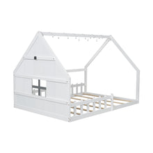 Load image into Gallery viewer, House Bed With Window And Fence