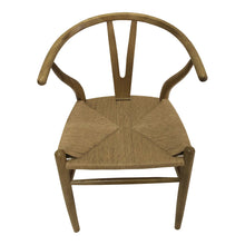 Load image into Gallery viewer, Solid Wood Wishbone Back Dining Arm Chairs (Set of 2) - Natural