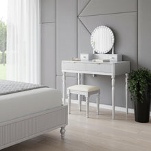 Load image into Gallery viewer, 39" Vanity Two Drawer Dresser - Silver