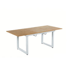 Load image into Gallery viewer, Square Extendable Dining Table With Metal Legs