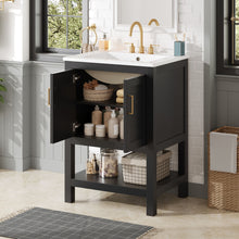 Load image into Gallery viewer, Modern Bathroom Vanity With Elegant Twill Design