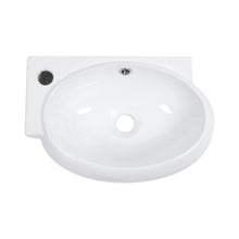 Load image into Gallery viewer, Modern Aesthetic Rectangle Wall Mount Bathroom Sink With Single Faucet Hole