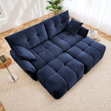 Load image into Gallery viewer, Sofa Set With Ottoman And Pillows, Textured, High Resilience Cushions