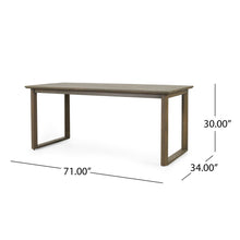 Load image into Gallery viewer, Rustic Nash Dining Table With Slat Design - Gray