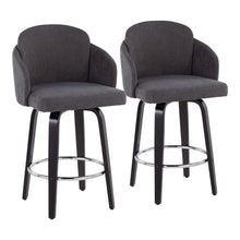 Load image into Gallery viewer, Dahlia - Contemporary Counter Stool Round Footrest (Set of 2)