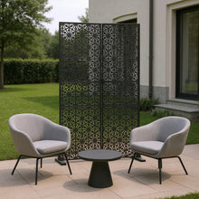 Load image into Gallery viewer, Three Panel Screen Room Divider (720083) - Black