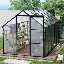 Load image into Gallery viewer, Polycarbonate house Raised Base And Anchor Aluminum Heavy Duty Walk-In houses For Outdoor Backyard In All Season