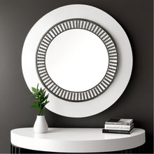 Load image into Gallery viewer, 42" Round Frame Wall Mirror With Beads - Black