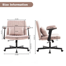 Load image into Gallery viewer, Criss Cross Armrest Office Chair With Wheels