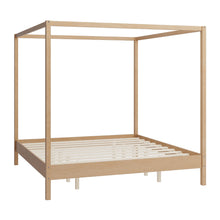 Load image into Gallery viewer, Canopy Bed Frame 4 Poster Platform Bed With Slats Support, No Box Spring Needed