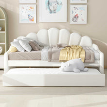 Load image into Gallery viewer, Upholstery Daybed Frame With Shell Shaped Backrest