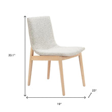 Load image into Gallery viewer, Upholstered Fabric Solid Wood Dining Side Chairs (Set of 2) - White
