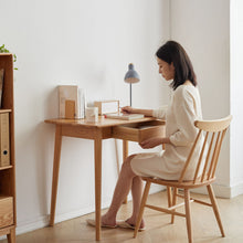 Load image into Gallery viewer, Computer Desk, Study Desk With Drawer Simple Work From Home - Oak Natural