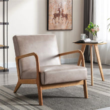 Load image into Gallery viewer, Classic Mid-Century Modern Accent Chairs, Open Framed Armchair With Cushioning