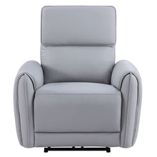 Load image into Gallery viewer, Jeromie - Power Motion Recliner With USB Port - Gray Synthetic Leather