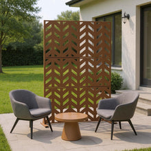 Load image into Gallery viewer, Three Panel Screen Room Divider (720166) - Brown