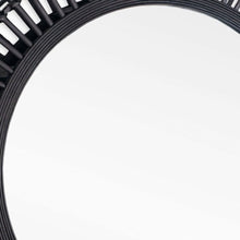Load image into Gallery viewer, 31" Bamboo Pierced Round Accent Mirror - Black